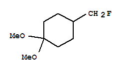 Cyclohexane, 4-(fluoromethyl)-1,1-dimethoxy-(9ci) Structure,758716-91-5Structure