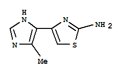 Thiazole, 2-amino-4-(4-methyl-5-imidazolyl)- (4ci)Structure,758718-69-3Structure Thiazole, 2-amino-4-(4-methyl-5-imidazolyl)- (4ci) Structure,758718-69-3Structure