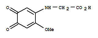 (9ci)-n-(6-甲氧基-3,4-二氧代-1,5-環(huán)己二烯-1-基)-甘氨酸結構式_759399-53-6結構式