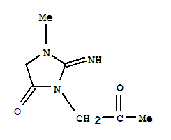 4-Imidazolidinone,2-imino-1-methyl-3-(2-oxopropyl)-(9ci)Structure,759430-95-0Structure 4-Imidazolidinone,2-imino-1-methyl-3-(2-oxopropyl)-(9ci) Structure,759430-95-0Structure