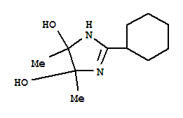 (9ci)-2-環(huán)己基-4,5-二氫-4,5-二甲基-1H-咪唑-4,5-二醇結(jié)構(gòu)式_761348-76-9結(jié)構(gòu)式