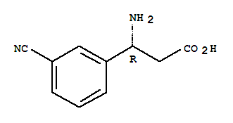 (R)-3-氨基-3-(3-氰基苯基)-丙酸結(jié)構(gòu)式_761396-82-1結(jié)構(gòu)式