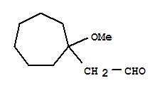 Cycloheptaneacetaldehyde, 1-methoxy-(9ci) Structure,761411-28-3Structure