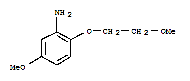 Benzenamine, 5-methoxy-2-(2-methoxyethoxy)-(9ci)Structure,761441-15-0Structure Benzenamine, 5-methoxy-2-(2-methoxyethoxy)-(9ci) Structure,761441-15-0Structure