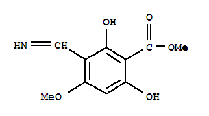 Benzoic acid, 2,6-dihydroxy-3-(iminomethyl)-4-methoxy-, methyl ester (9ci)Structure,762198-82-3Structure Benzoic acid, 2,6-dihydroxy-3-(iminomethyl)-4-methoxy-, methyl ester (9ci) Structure,762198-82-3Structure