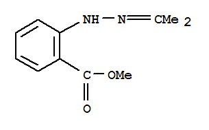 Benzoic acid, 2-[(1-methylethylidene)hydrazino]-, methyl ester (9ci) Structure,76368-94-0Structure