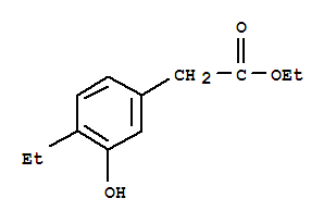 Benzeneacetic acid, 4-ethyl-3-hydroxy-, ethyl ester (9ci)Structure,765302-52-1Structure Benzeneacetic acid, 4-ethyl-3-hydroxy-, ethyl ester (9ci) Structure,765302-52-1Structure