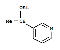 (5ci)-3-(1-乙氧基乙基)-吡啶結(jié)構(gòu)式_767334-30-5結(jié)構(gòu)式