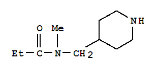 n-甲基-n-(4-哌啶基甲基)-丙酰胺結(jié)構(gòu)式_767603-90-7結(jié)構(gòu)式