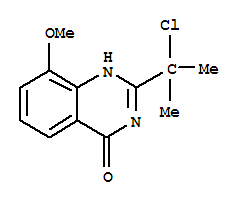 (9ci)-2-(1-氯-1-甲基乙基)-8-甲氧基-4(1H)-喹唑啉酮結(jié)構(gòu)式_76983-58-9結(jié)構(gòu)式