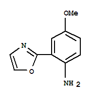 Benzenamine, 4-methoxy-2-(2-oxazolyl)-(9ci)Structure,769921-95-1Structure Benzenamine, 4-methoxy-2-(2-oxazolyl)-(9ci) Structure,769921-95-1Structure