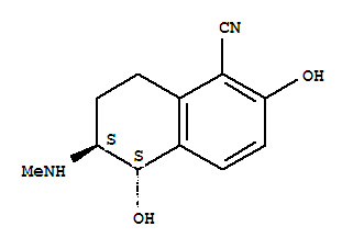 反式-(9ci)-5,6,7,8-四氫-2,5-二羥基-6-(甲基氨基)-1-萘甲腈結(jié)構(gòu)式_770653-44-6結(jié)構(gòu)式