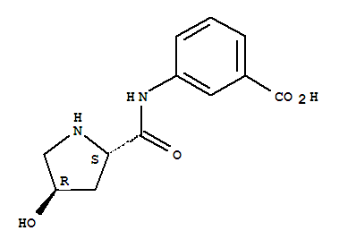 Benzoic acid, 3-[[[(2s,4r)-4-hydroxy-2-pyrrolidinyl]carbonyl]amino]-(9ci) Structure,770703-11-2Structure
