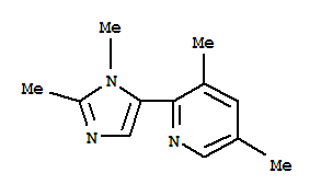 Pyridine, 2-(1,2-dimethyl-1h-imidazol-5-yl)-3,5-dimethyl-(9ci)Structure,771541-03-8Structure Pyridine, 2-(1,2-dimethyl-1h-imidazol-5-yl)-3,5-dimethyl-(9ci) Structure,771541-03-8Structure