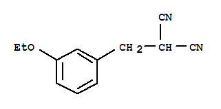 (9ci)-[(3-乙氧基苯基)甲基]-丙二腈結(jié)構(gòu)式_771560-29-3結(jié)構(gòu)式