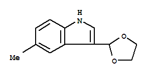(9ci)-3-(1,3-二氧雜烷-2-基)-5-甲基-1H-吲哚結(jié)構(gòu)式_773094-42-1結(jié)構(gòu)式