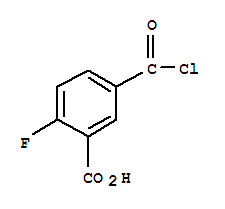 Benzoic acid, 5-(chlorocarbonyl)-2-fluoro-(9ci) Structure,773100-75-7Structure