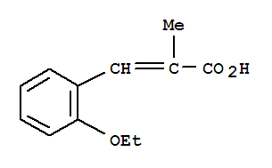 2-Propenoicacid,3-(2-ethoxyphenyl)-2-methyl-(9ci)Structure,773120-24-4Structure 2-Propenoicacid,3-(2-ethoxyphenyl)-2-methyl-(9ci) Structure,773120-24-4Structure