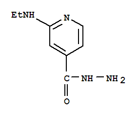 (9ci)-2-(乙基氨基)-4-吡啶羧酸肼結(jié)構(gòu)式_77314-47-7結(jié)構(gòu)式