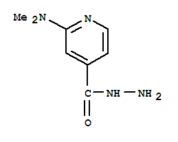(9ci)-2-(二甲基氨基)-4-吡啶羧酸肼結(jié)構(gòu)式_77314-49-9結(jié)構(gòu)式