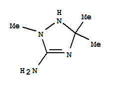 1H-1,2,4-triazol-3-amine,2,5-dihydro-2,5,5-trimethyl-(9ci)Structure,773810-77-8Structure 1H-1,2,4-triazol-3-amine,2,5-dihydro-2,5,5-trimethyl-(9ci) Structure,773810-77-8Structure