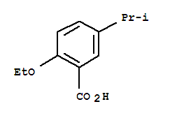 Benzoic acid, 2-ethoxy-5-(1-methylethyl)-(9ci)Structure,773873-61-3Structure Benzoic acid, 2-ethoxy-5-(1-methylethyl)-(9ci) Structure,773873-61-3Structure