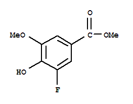 Benzoic acid, 3-fluoro-4-hydroxy-5-methoxy-, methyl ester (9ci)Structure,773874-64-9Structure Benzoic acid, 3-fluoro-4-hydroxy-5-methoxy-, methyl ester (9ci) Structure,773874-64-9Structure