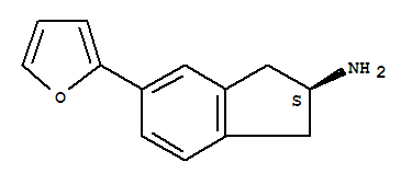 (2s)-(9ci)-5-(2-呋喃)-2,3-二氫-1H-茚-2-胺結(jié)構(gòu)式_774222-66-1結(jié)構(gòu)式