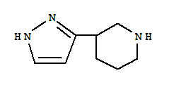 Piperidine, 3-(1h-pyrazol-3-yl)-(9ci)Structure,774479-26-4Structure Piperidine, 3-(1h-pyrazol-3-yl)-(9ci) Structure,774479-26-4Structure