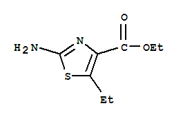 4-Thiazolecarboxylicacid,2-amino-5-ethyl-,ethylester(9ci)Structure,77505-81-8Structure 4-Thiazolecarboxylicacid,2-amino-5-ethyl-,ethylester(9ci) Structure,77505-81-8Structure