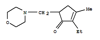 2-Cyclopenten-1-one,2-ethyl-3-methyl-5-(4-morpholinylmethyl)-(9ci)Structure,775225-37-1Structure 2-Cyclopenten-1-one,2-ethyl-3-methyl-5-(4-morpholinylmethyl)-(9ci) Structure,775225-37-1Structure
