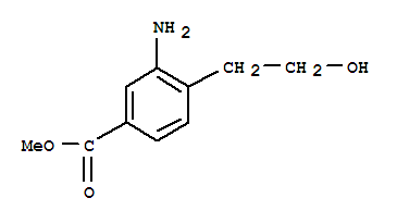 Benzoic acid, 3-amino-4-(2-hydroxyethyl)-, methyl ester (9ci)Structure,775266-91-6Structure Benzoic acid, 3-amino-4-(2-hydroxyethyl)-, methyl ester (9ci) Structure,775266-91-6Structure