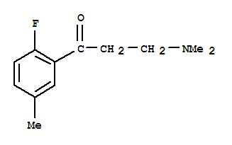 1-Propanone,3-(dimethylamino)-1-(2-fluoro-5-methylphenyl)-(9ci)Structure,776245-72-8Structure 1-Propanone,3-(dimethylamino)-1-(2-fluoro-5-methylphenyl)-(9ci) Structure,776245-72-8Structure