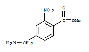 Benzoic acid, 4-(aminomethyl)-2-nitro-, methyl ester (9ci)Structure,776286-94-3Structure Benzoic acid, 4-(aminomethyl)-2-nitro-, methyl ester (9ci) Structure,776286-94-3Structure