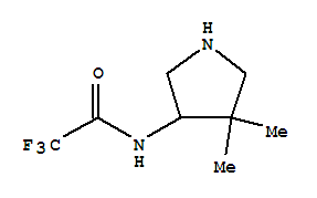 (+)-(9ci)-n-(4,4-二甲基-3-吡咯烷)-2,2,2-三氟-乙酰胺結(jié)構(gòu)式_777827-09-5結(jié)構(gòu)式
