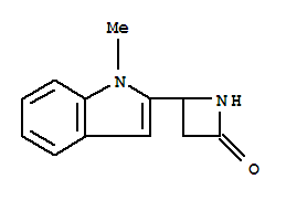 2-Azetidinone,4-(1-methyl-1h-indol-2-yl)-(9ci)Structure,777886-63-2Structure 2-Azetidinone,4-(1-methyl-1h-indol-2-yl)-(9ci) Structure,777886-63-2Structure