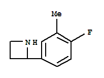 Azetidine, 2-(4-fluoro-3-methylphenyl)-(9ci)Structure,777888-90-1Structure Azetidine, 2-(4-fluoro-3-methylphenyl)-(9ci) Structure,777888-90-1Structure