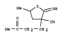 3-Thiophenecarbonitrile,tetrahydro-2-imino-5-methyl-3-(3-oxobutyl)-(9ci)Structure,777939-13-6Structure 3-Thiophenecarbonitrile,tetrahydro-2-imino-5-methyl-3-(3-oxobutyl)-(9ci) Structure,777939-13-6Structure