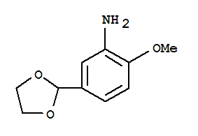 (5ci)-5-(1,3-二氧雜烷-2-基)-O-氨基苯甲醚結構式_780774-01-8結構式