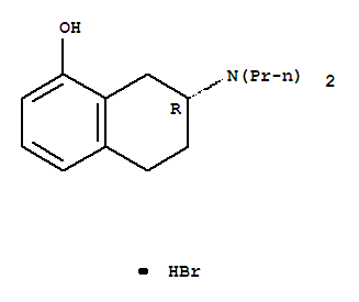(7R)-7-(dipropylamino)-5,6,7,8-tetrahydro-1-naphthalenol hydrobromide (1:1)Structure,78095-19-9Structure (7R)-7-(dipropylamino)-5,6,7,8-tetrahydro-1-naphthalenol hydrobromide (1:1) Structure,78095-19-9Structure