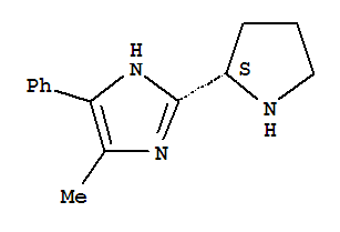 1H-imidazole,4-methyl-5-phenyl-2-(2s)-2-pyrrolidinyl-(9ci)Structure,781662-30-4Structure 1H-imidazole,4-methyl-5-phenyl-2-(2s)-2-pyrrolidinyl-(9ci) Structure,781662-30-4Structure