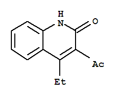 2(1H)-quinolinone,3-acetyl-4-ethyl-(9ci)Structure,781665-09-6Structure 2(1H)-quinolinone,3-acetyl-4-ethyl-(9ci) Structure,781665-09-6Structure