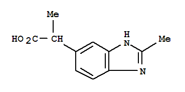 1H-benzimidazole-5-aceticacid,alpha,2-dimethyl-(9ci)Structure,782394-99-4Structure 1H-benzimidazole-5-aceticacid,alpha,2-dimethyl-(9ci) Structure,782394-99-4Structure