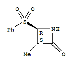 (3s,4r)-(9ci)-3-甲基-4-(苯基磺?；?-2-氮雜啶酮結(jié)構(gòu)式_782496-96-2結(jié)構(gòu)式