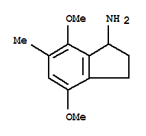 (9ci)-2,3-二氫-4,7-二甲氧基-6-甲基-1H-茚-1-胺結(jié)構(gòu)式_785717-80-8結(jié)構(gòu)式