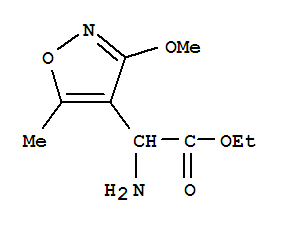 4-Isoxazoleaceticacid,alpha-amino-3-methoxy-5-methyl-,ethylester(9ci)Structure,785753-74-4Structure 4-Isoxazoleaceticacid,alpha-amino-3-methoxy-5-methyl-,ethylester(9ci) Structure,785753-74-4Structure