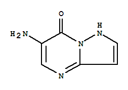 (9ci)-6-氨基-吡唑并[1,5-a]嘧啶-7(1h)-酮結(jié)構(gòu)式_78666-77-0結(jié)構(gòu)式