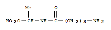 Alanine, n-(4-amino-1-oxobutyl)-Structure,787510-60-5Structure Alanine, n-(4-amino-1-oxobutyl)- Structure,787510-60-5Structure