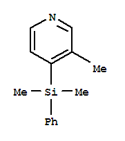 Pyridine, 4-(dimethylphenylsilyl)-3-methyl-(9ci)Structure,78823-77-5Structure Pyridine, 4-(dimethylphenylsilyl)-3-methyl-(9ci) Structure,78823-77-5Structure