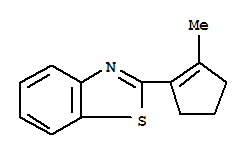 Benzothiazole, 2-(2-methyl-1-cyclopenten-1-yl)-(9ci)Structure,78840-26-3Structure Benzothiazole, 2-(2-methyl-1-cyclopenten-1-yl)-(9ci) Structure,78840-26-3Structure
